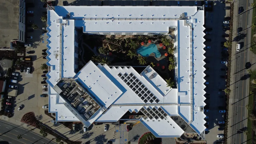 Finished work at the Marriott Ventura Beach hotel roof